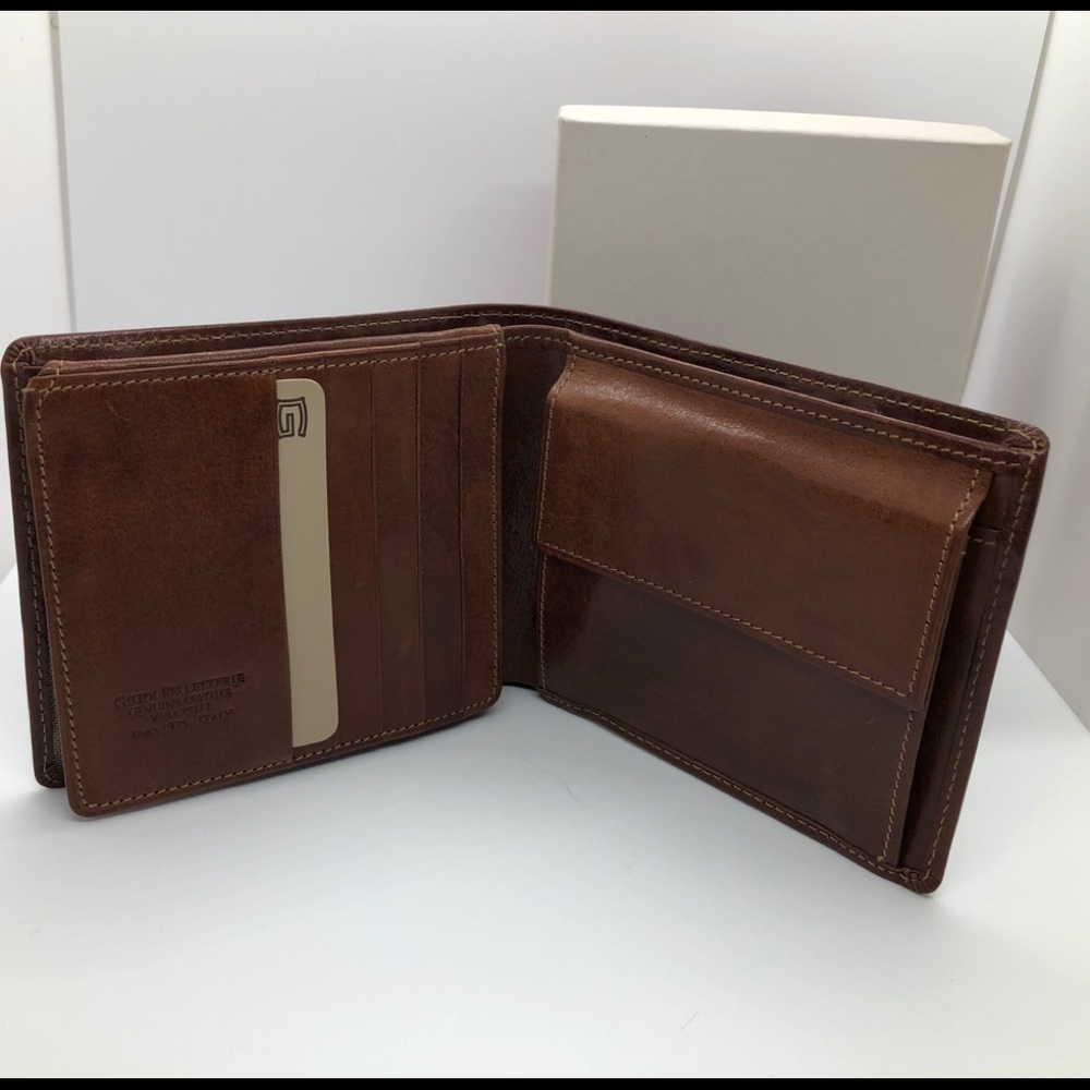 Men’s Wallet Guidi, Brand New Brown